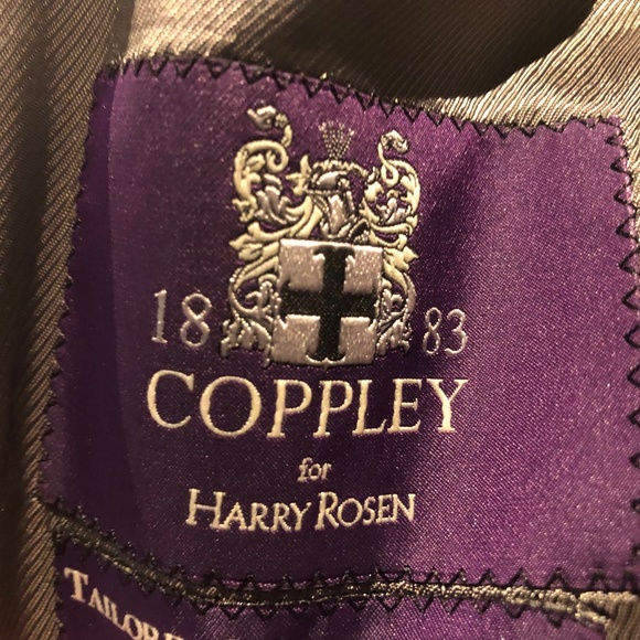 Coppley Men's Two Piece Suit - Charcoal Microcheck - Picture 3 of 7